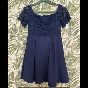 Francescas size Medium Navy Blue dress